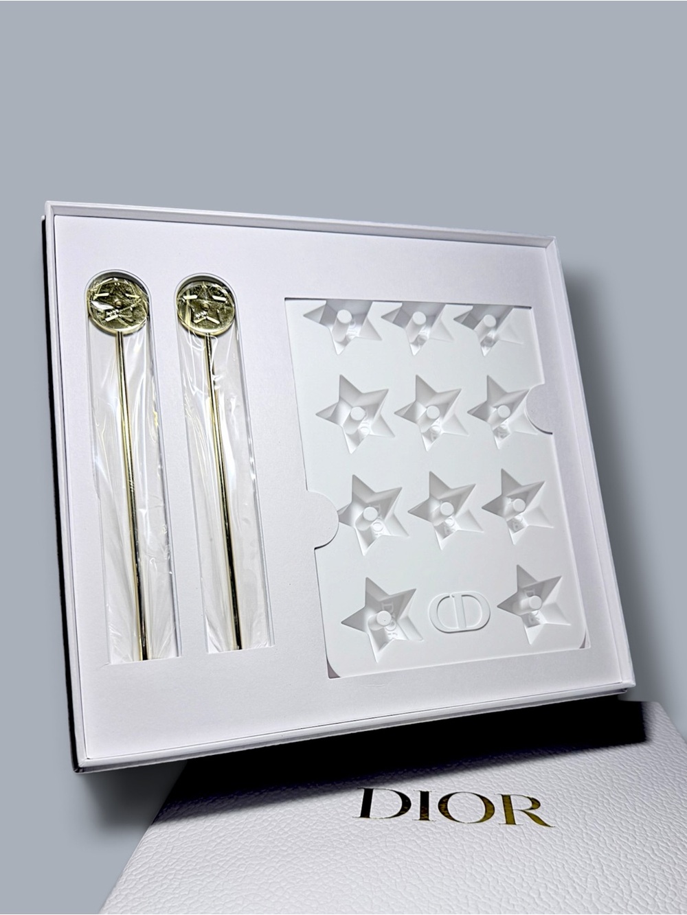 Dior Beauty Platinum Member Gift Gold Beverage Set w/ Star Tray